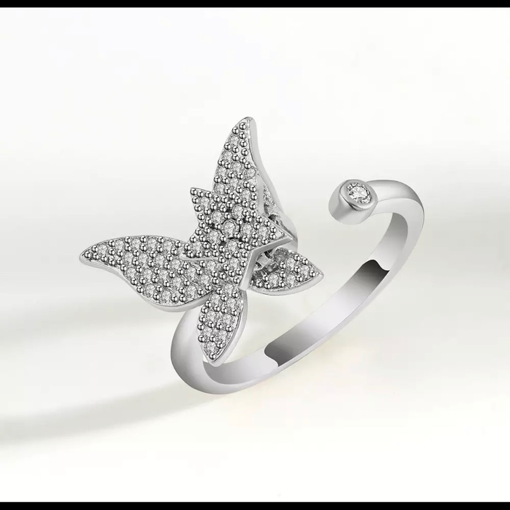 Adjustable 925 Spinner Ring, Anti Anxiety |Meditation Ring | Worry Ring | Stress